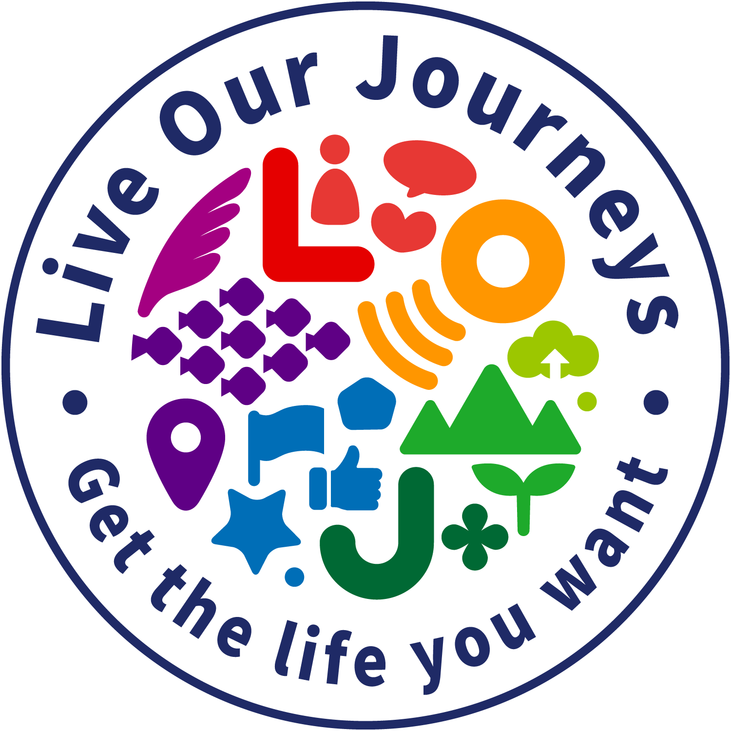 Live Our Journeys ロゴ